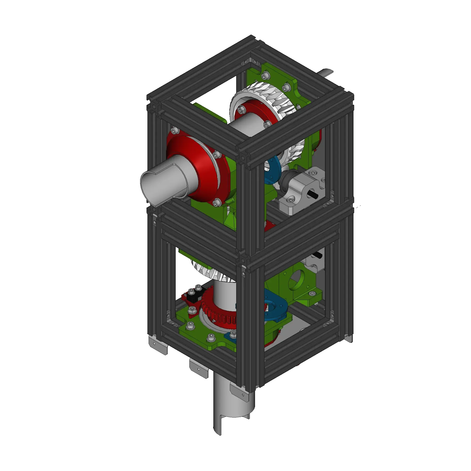 โมเดลแขนกลต้นแบบ ในโปรแกรม FreeCAD